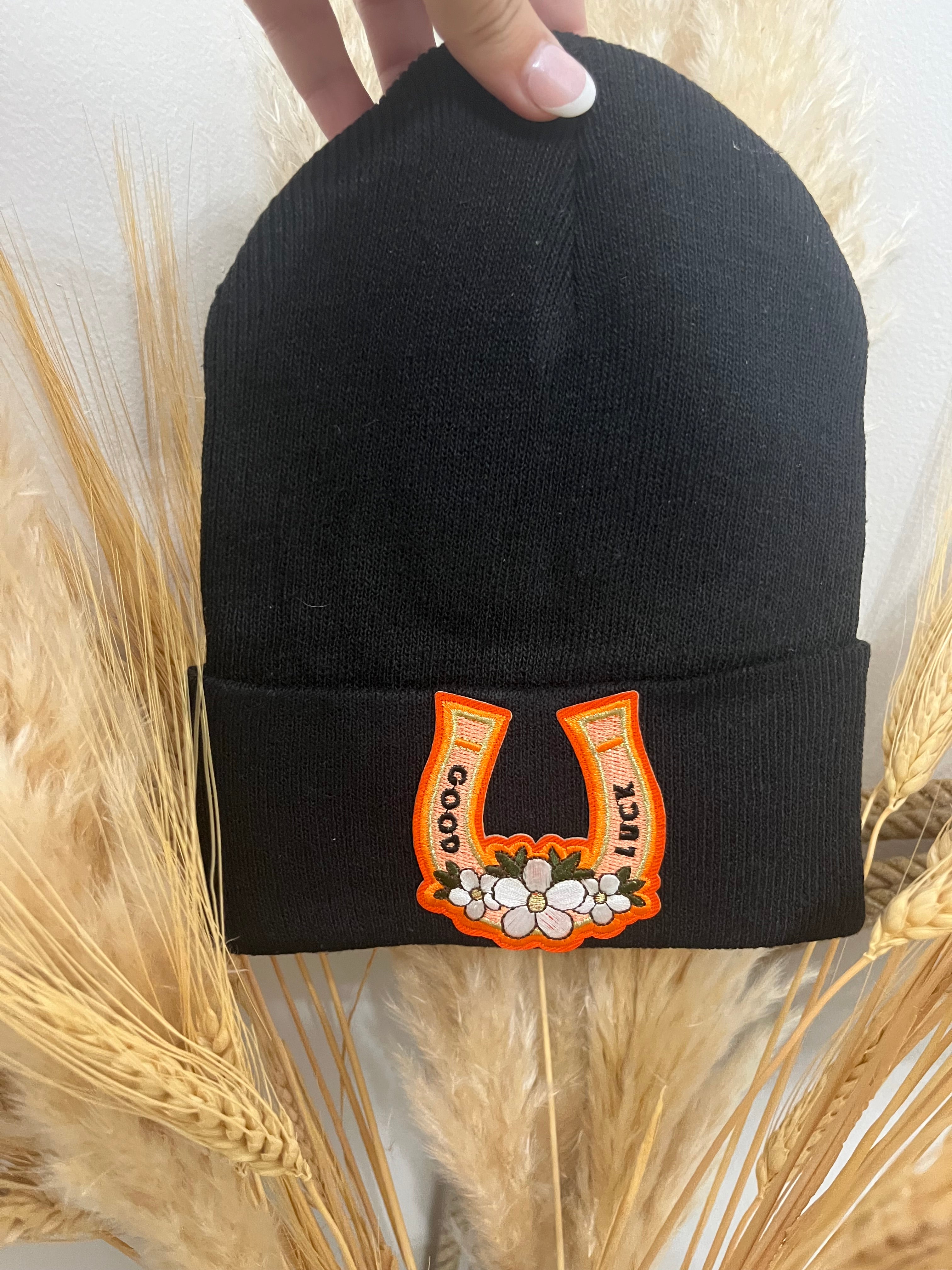 “Good Luck Horse Shoe” Beanie