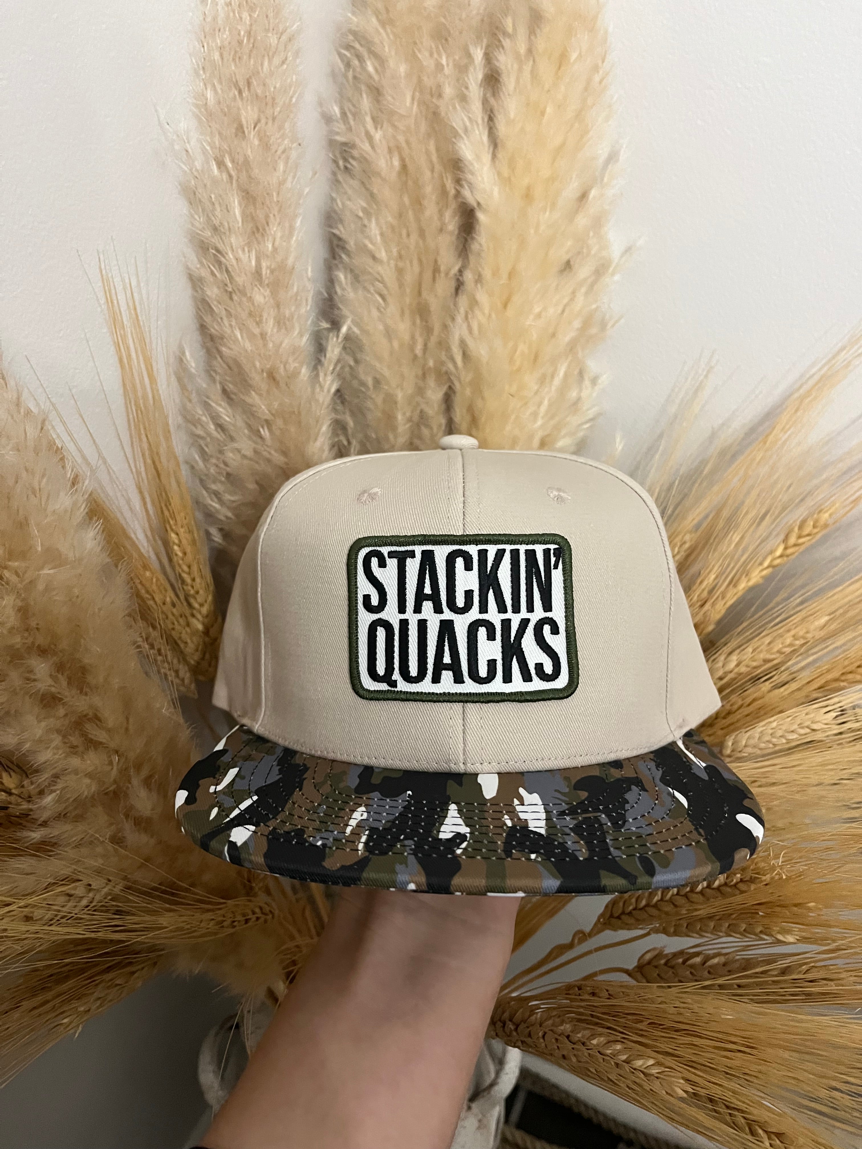 “Stackin’ Quacks” Patched Hat