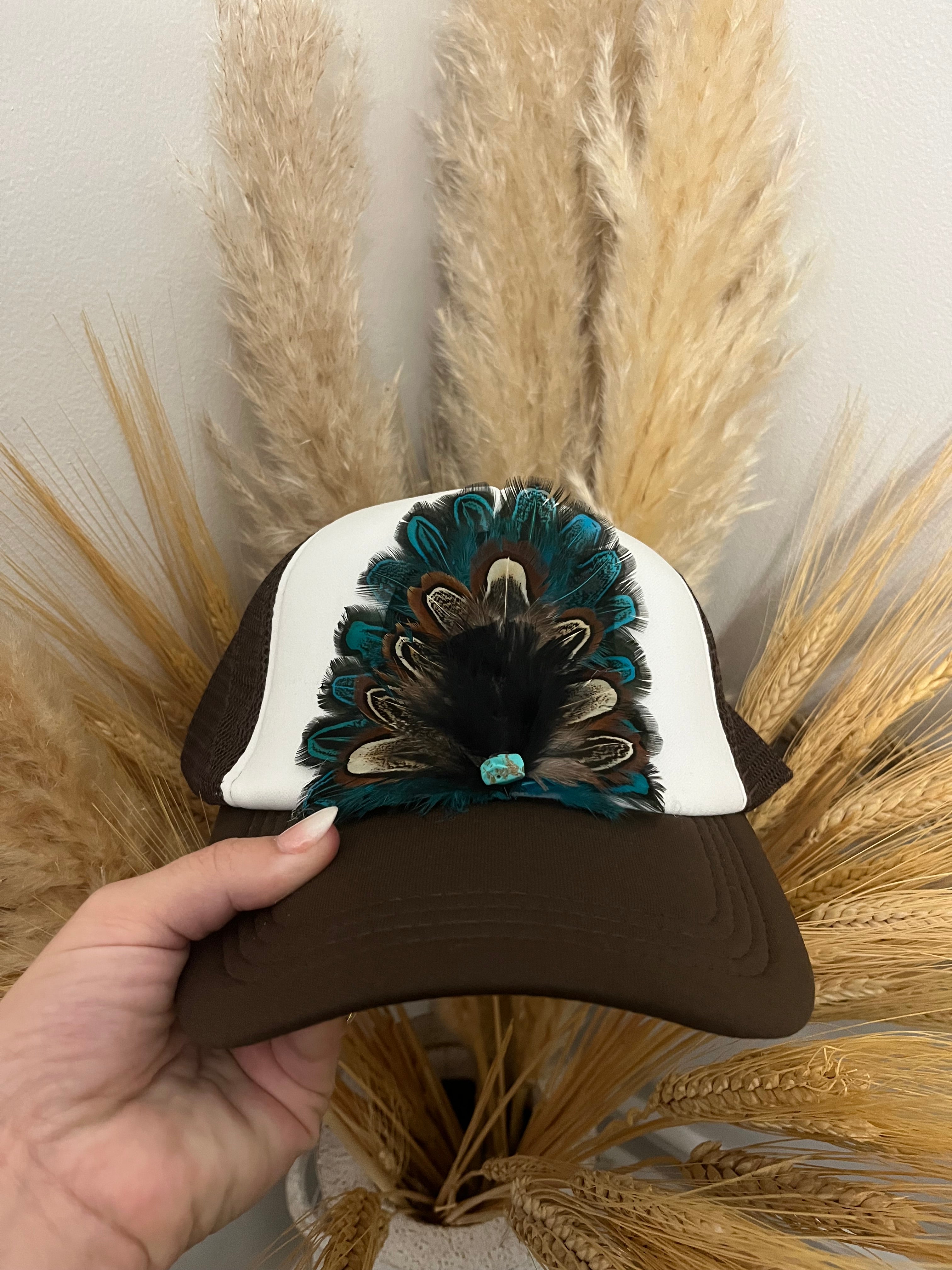“Savannah” Turquoise Trucker Hat