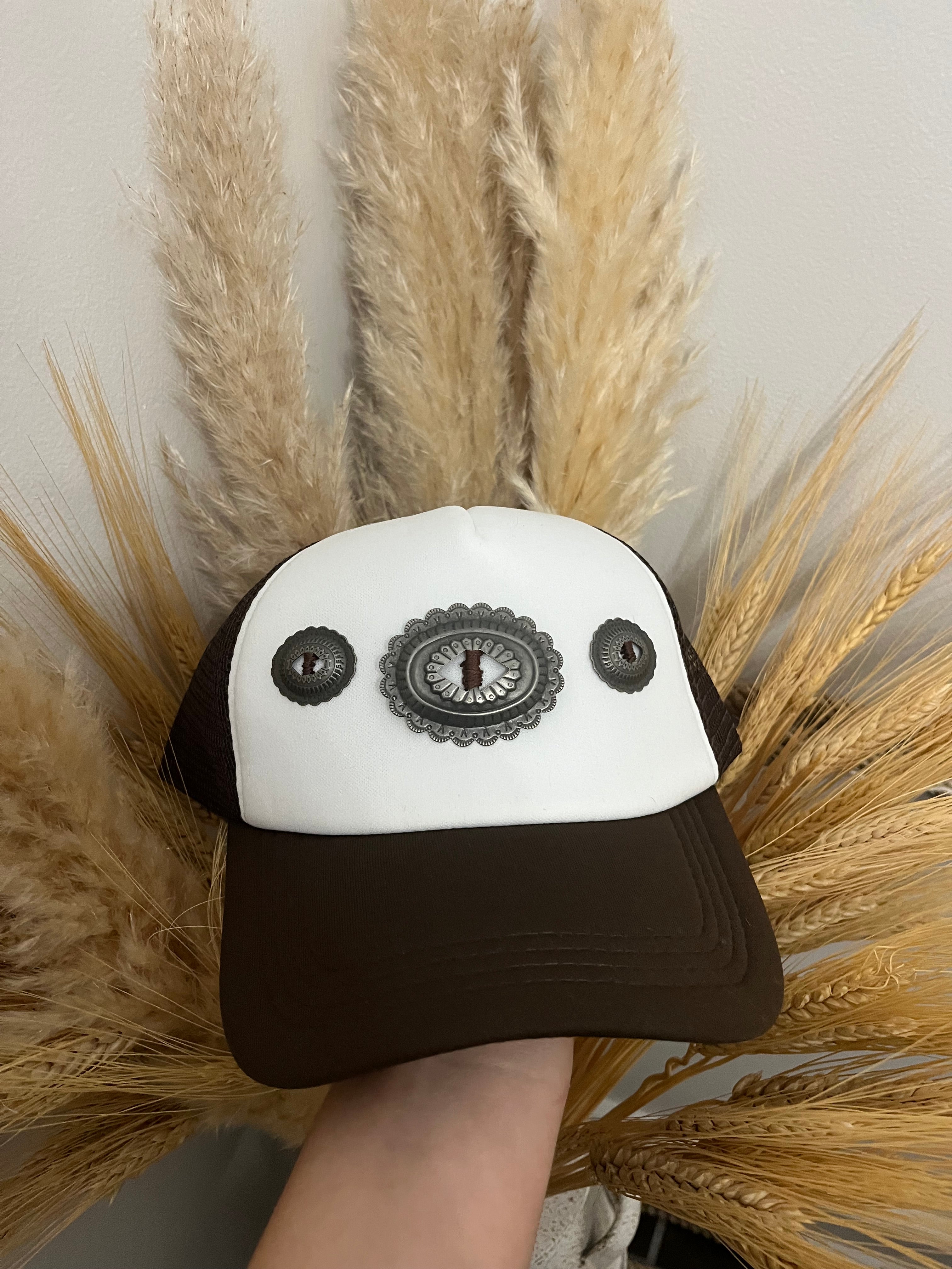 Hand Sewn Concho Trucker
