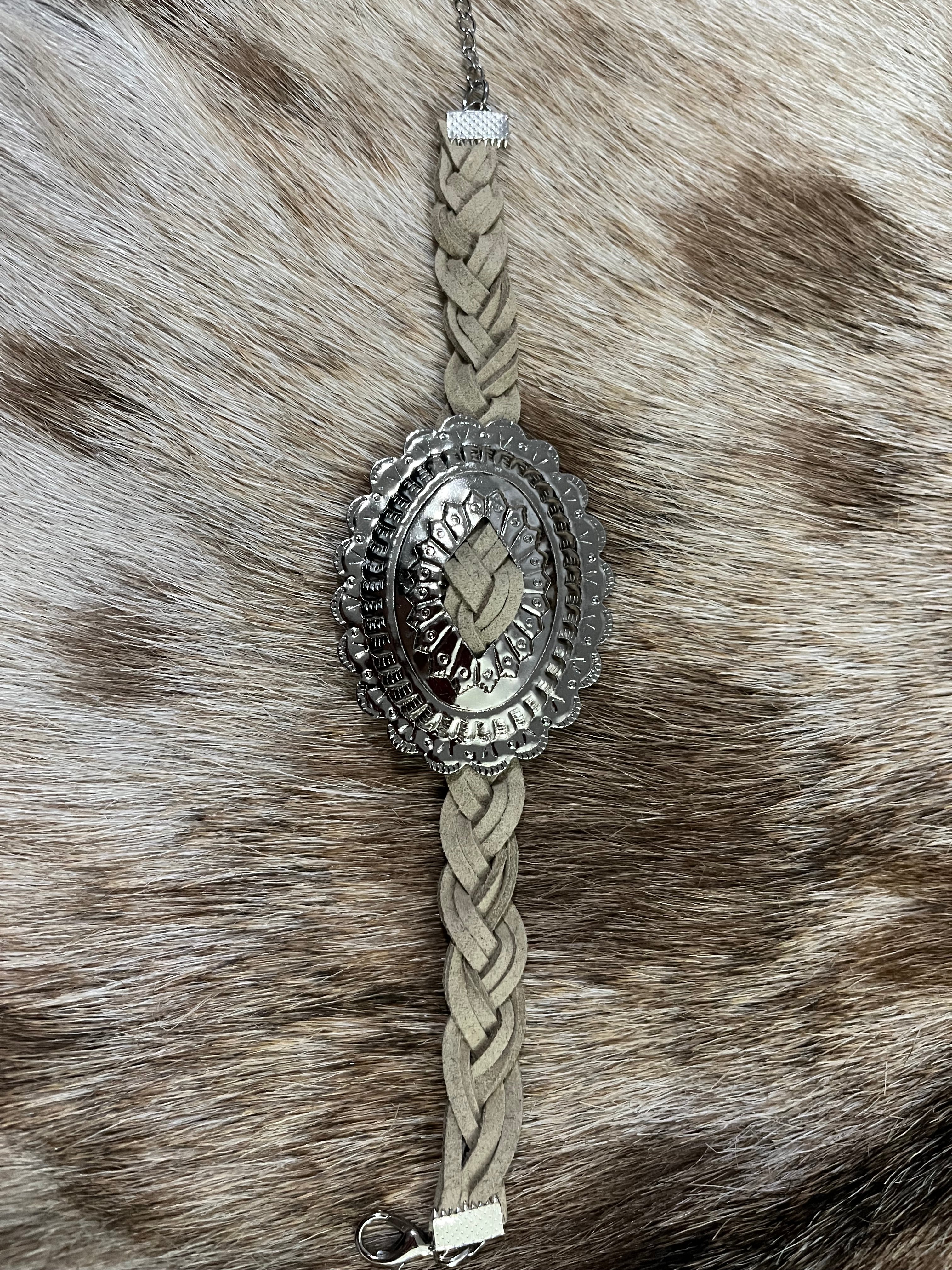 Cadillac Concho Bracelet Nude