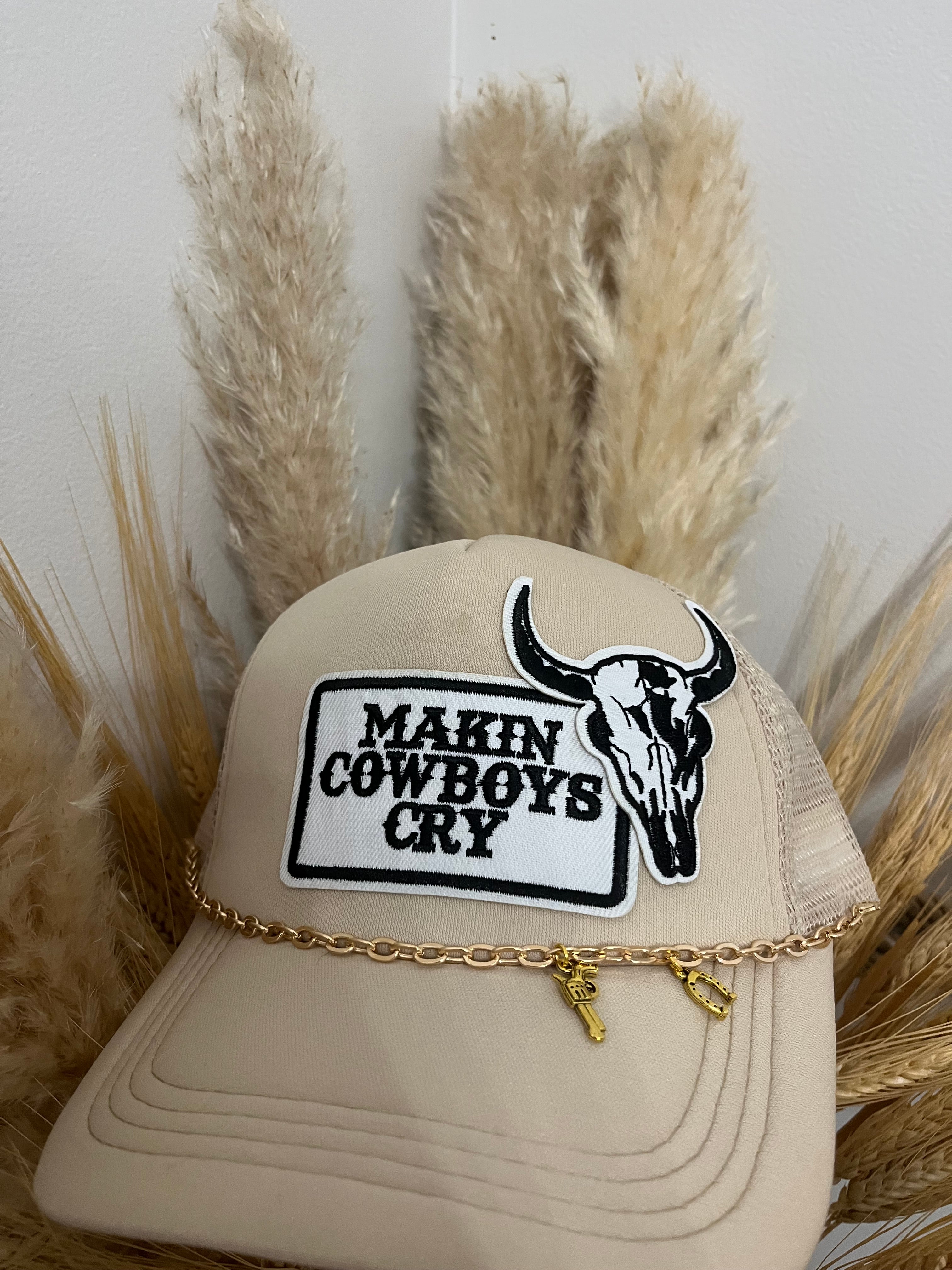 “Makin Cowboys Cry” Charm Trucker Hat