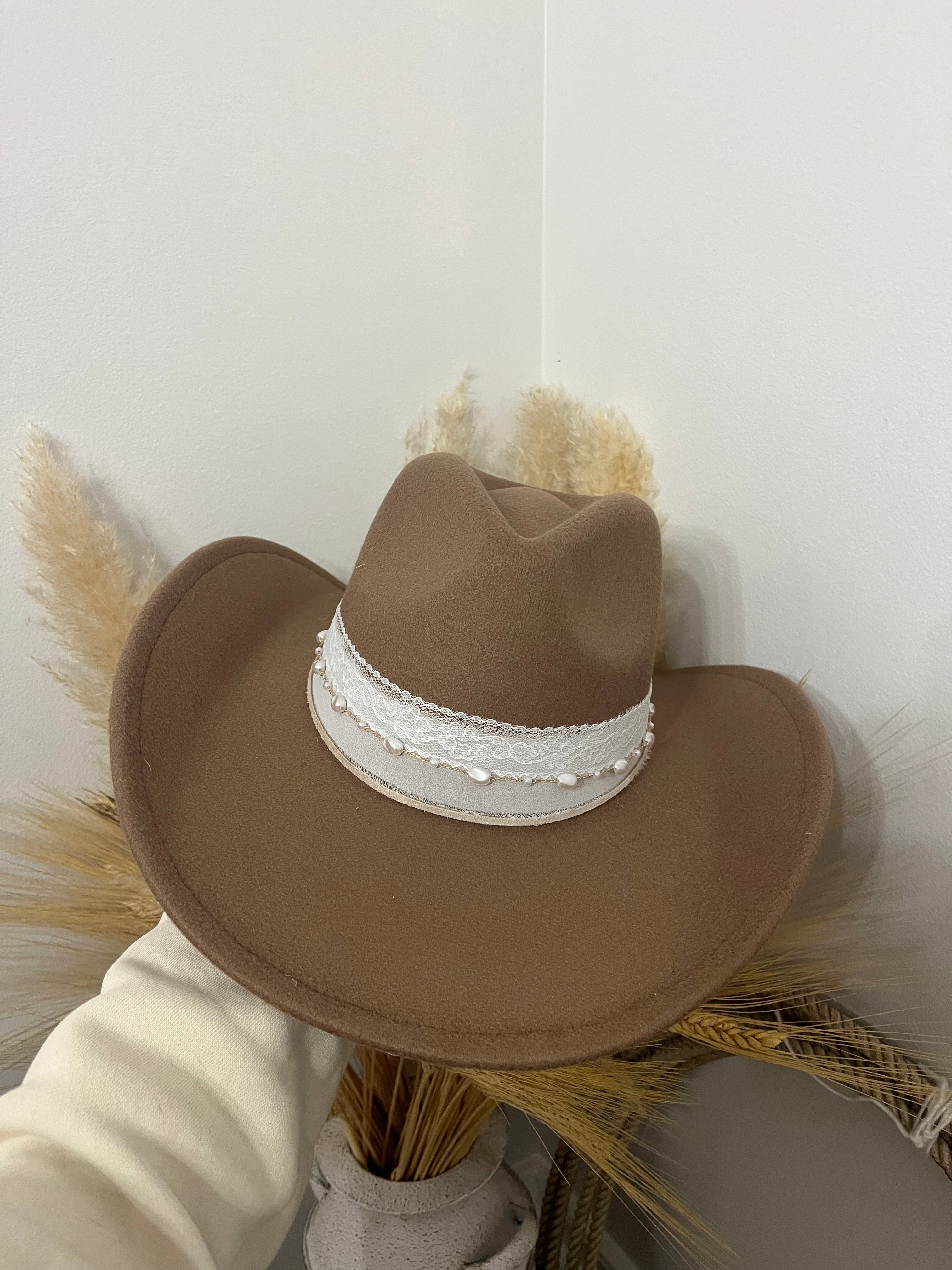 Pearl Chain Cowgirl Hat