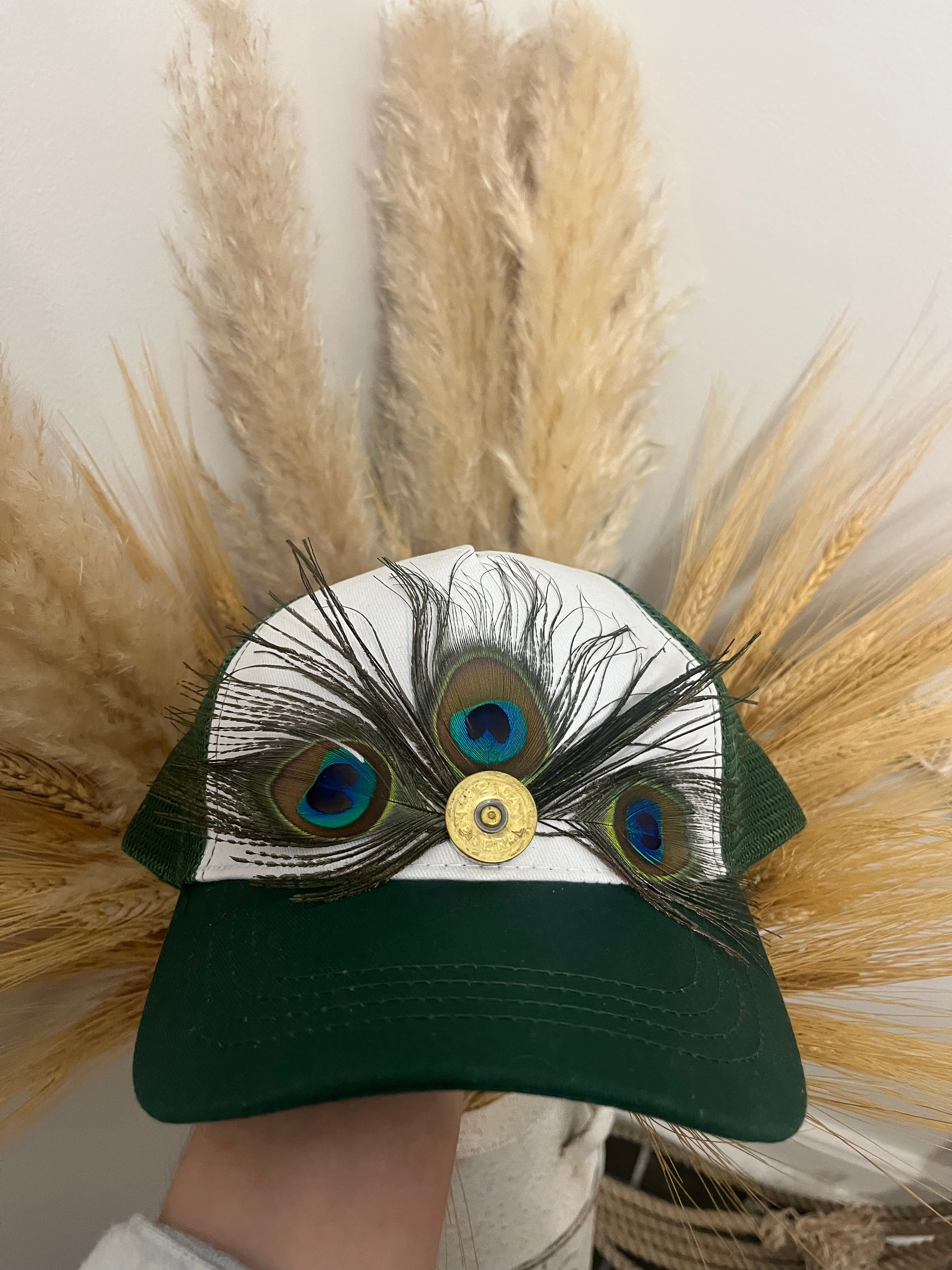 “Ivy” Peacock Trucker Hat