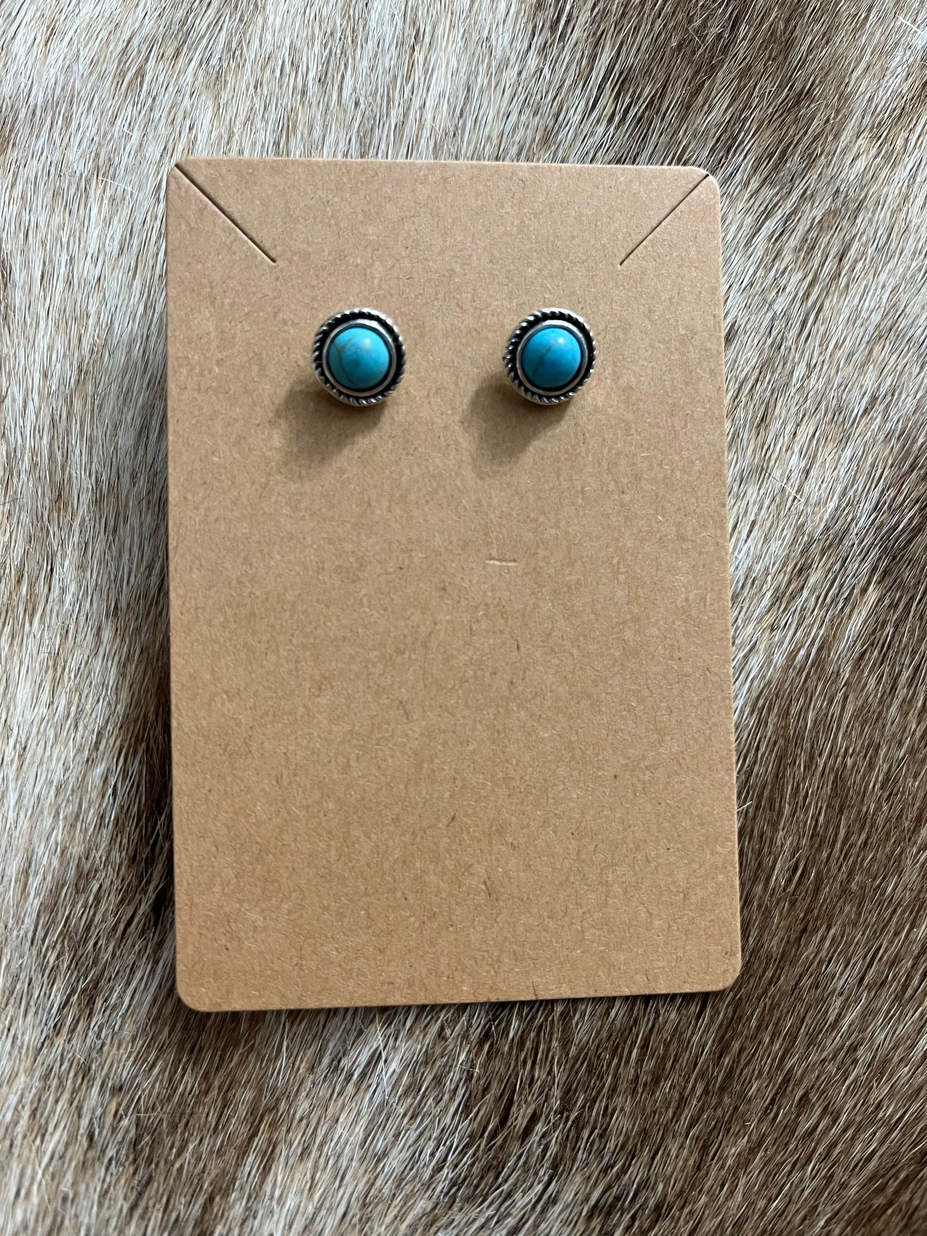 Circle Turquoise Stud