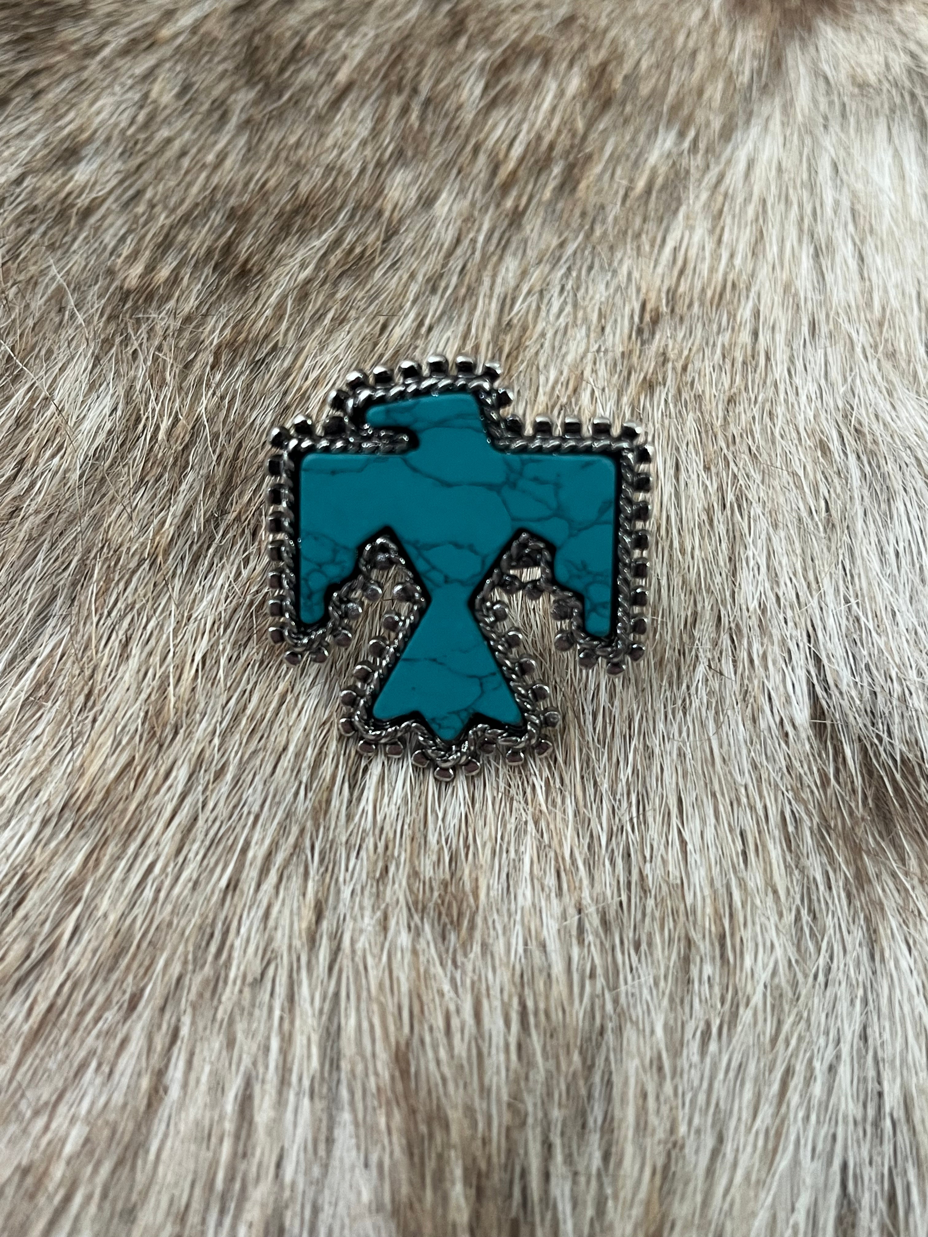 Thunderbird Turquoise Ring