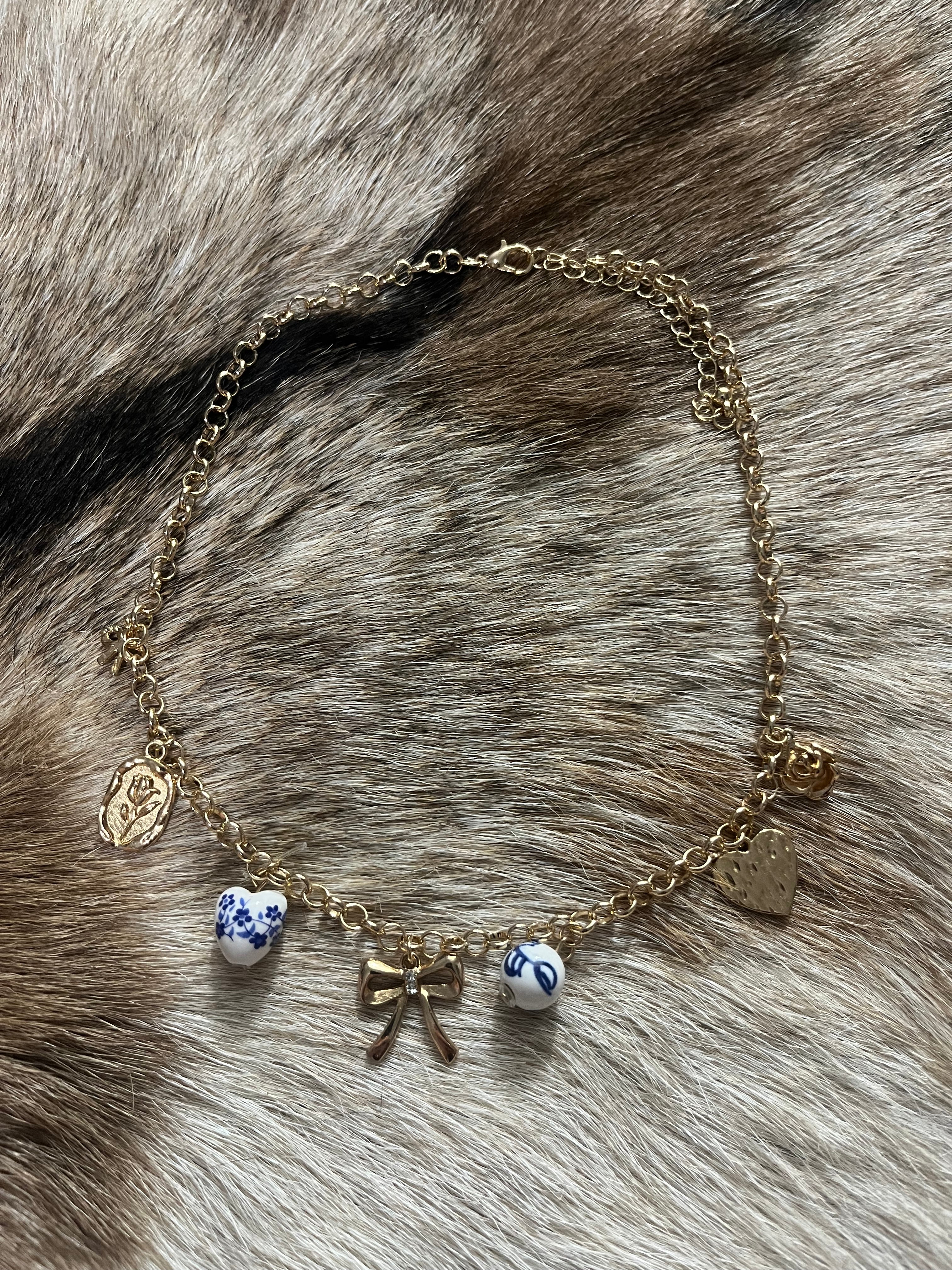 Antique Vibes Charm Necklace