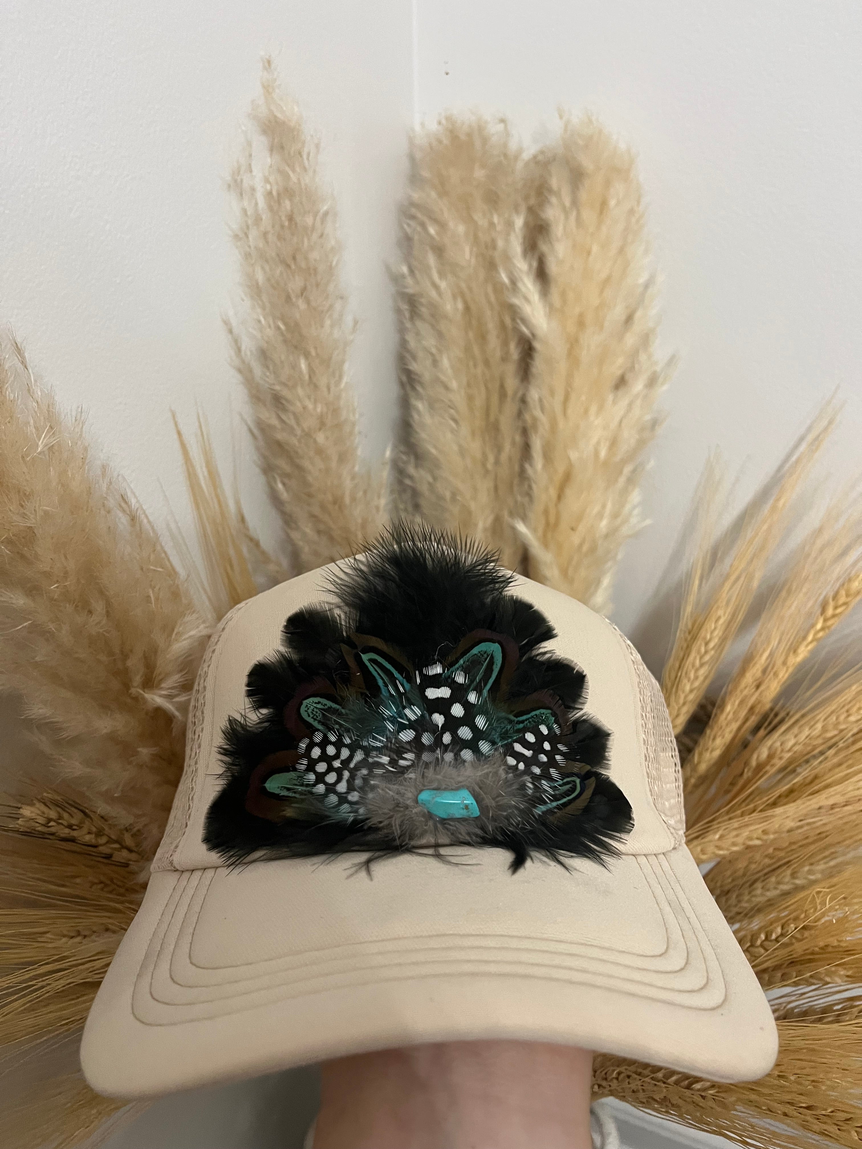 “Bandit” Turquoise Stone Trucker Hat