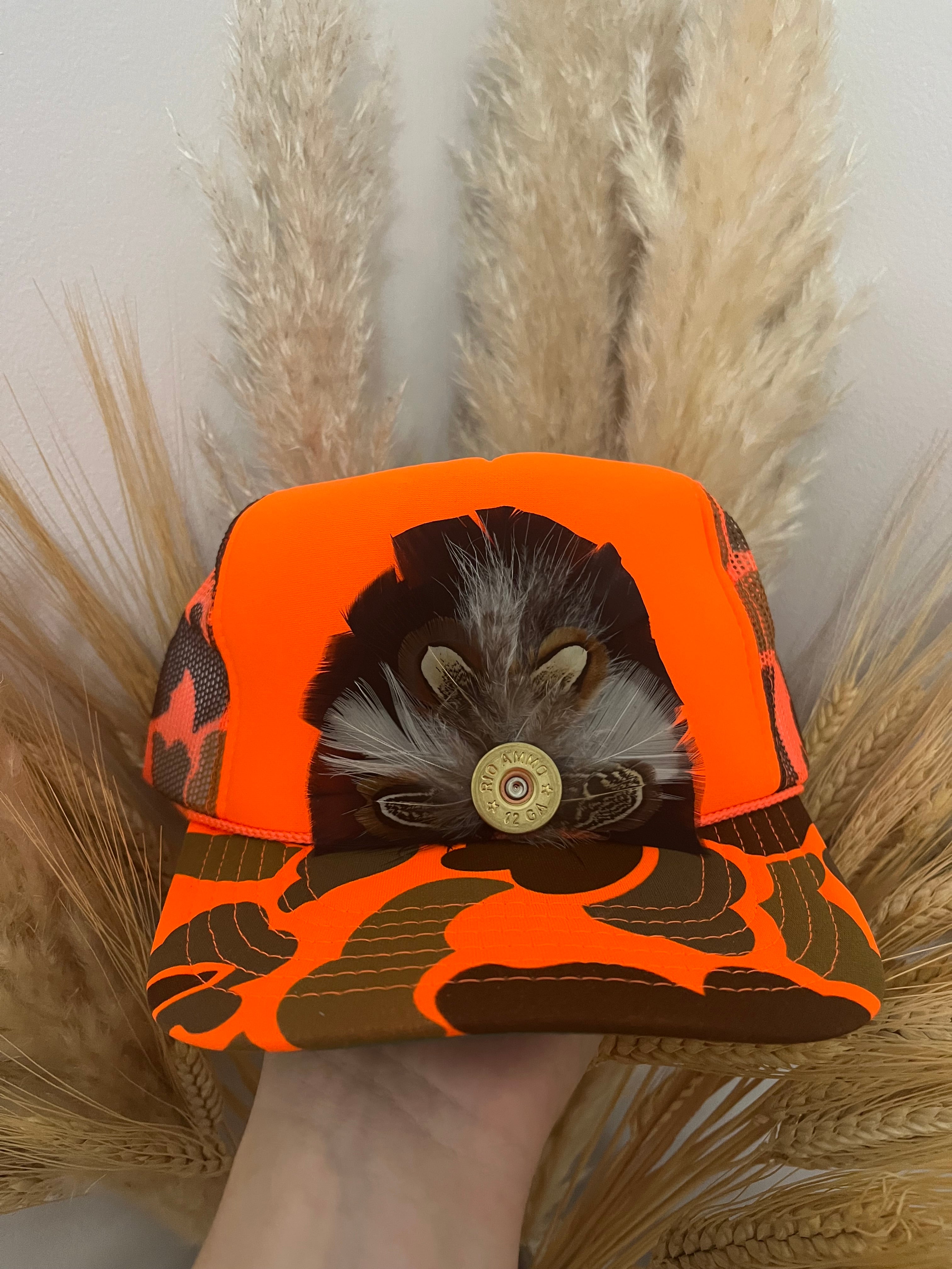“Campfire #4” Camouflage Trucker