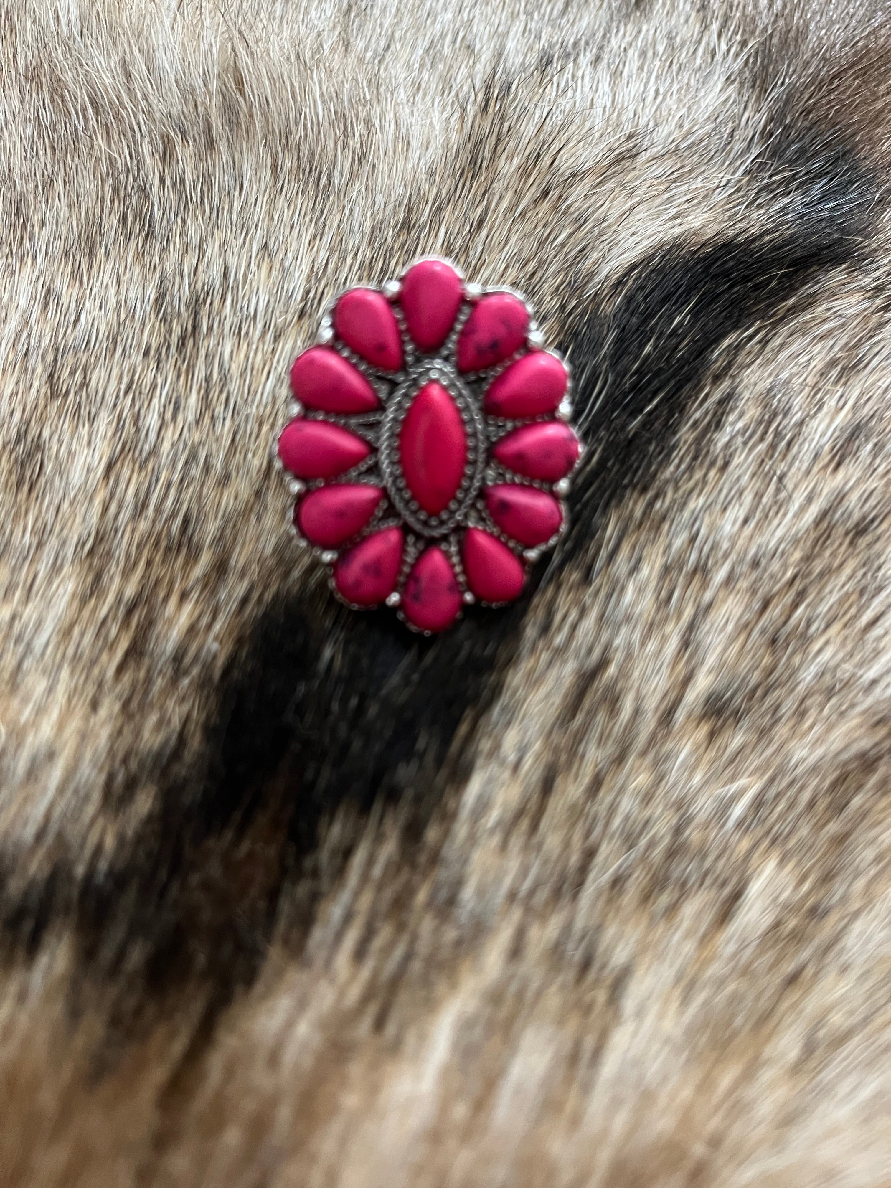 Pink Concho Ring