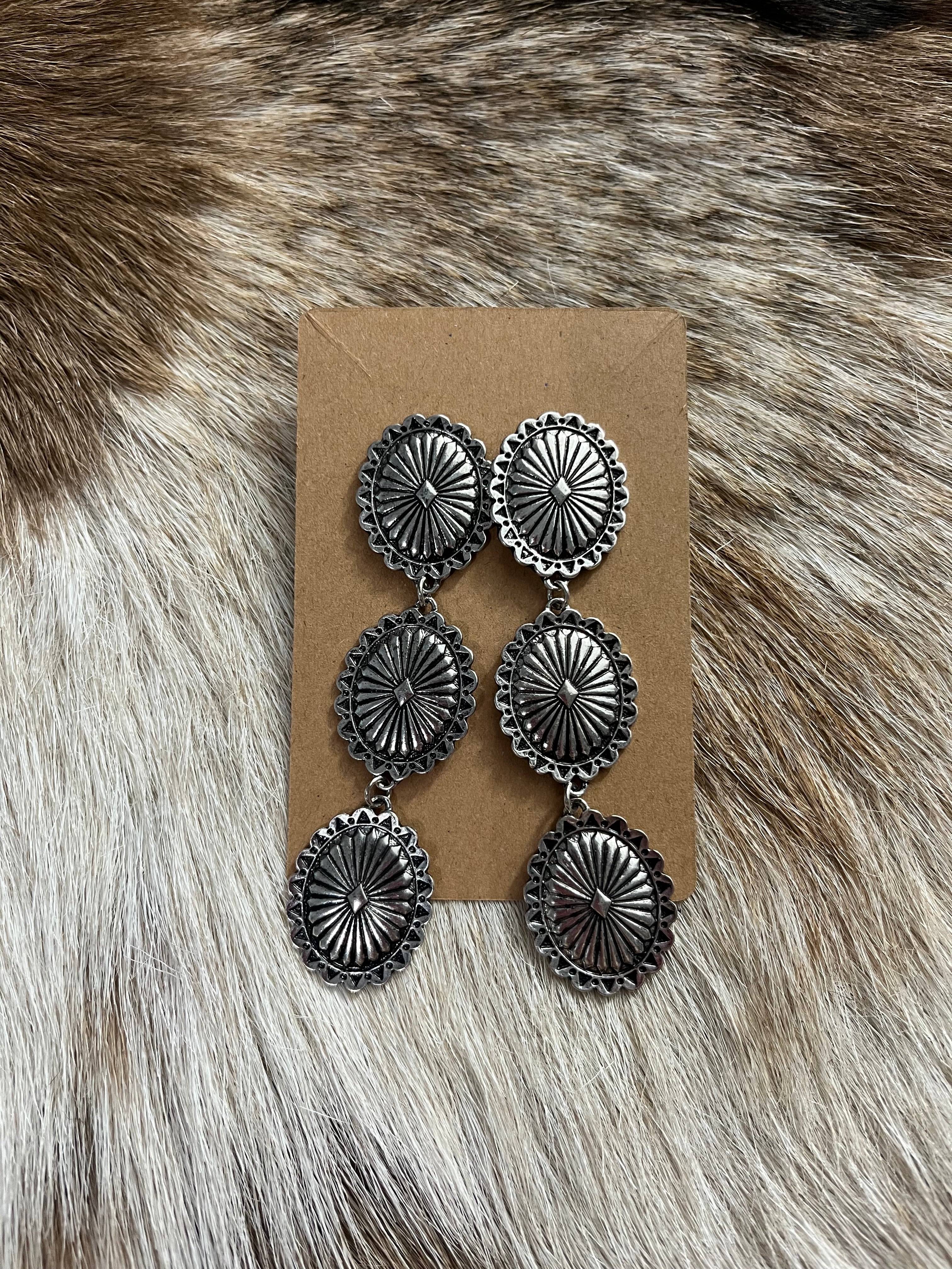 Concho Statement Earring