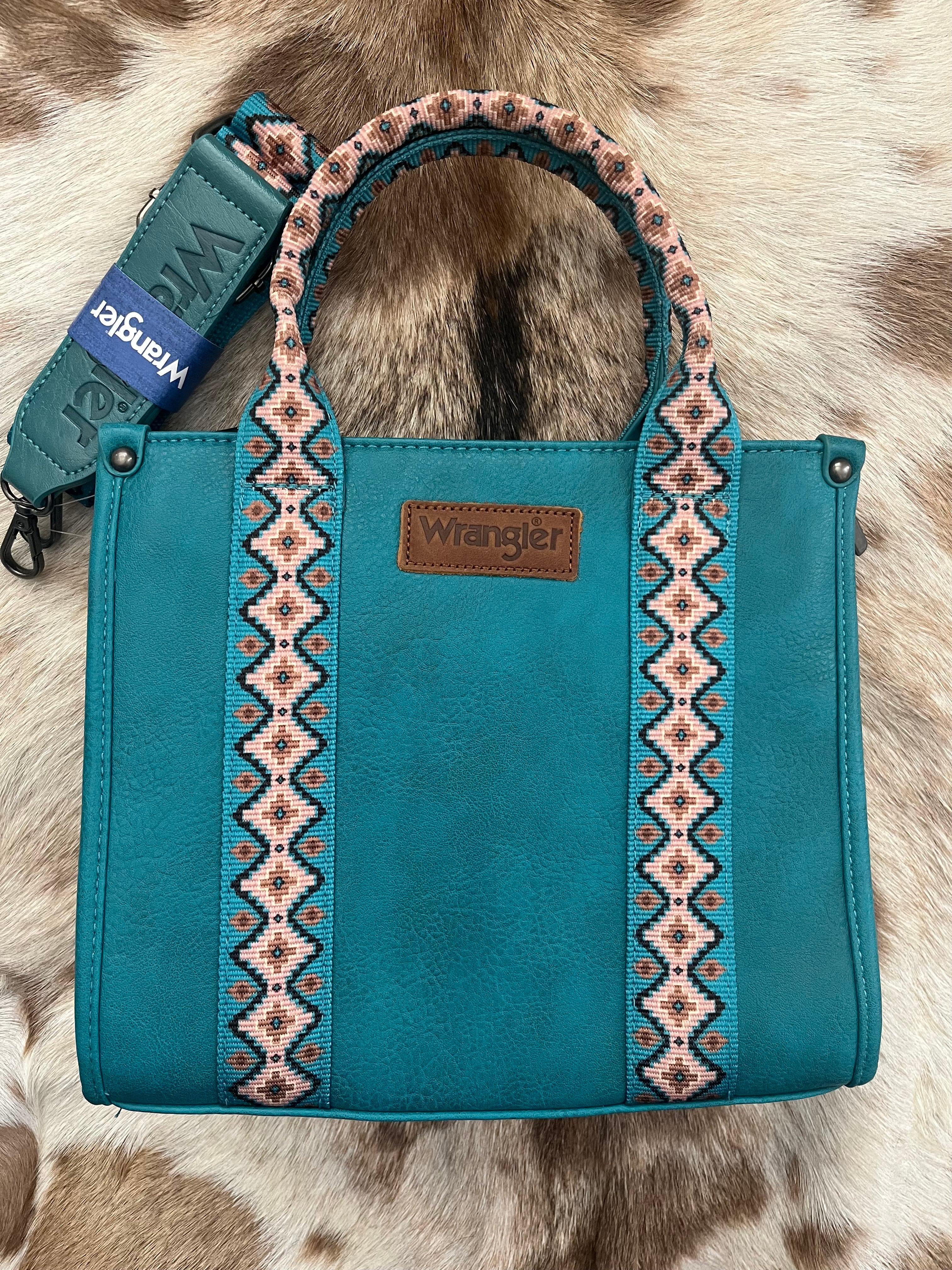 Turquoise Aztec Small Tote