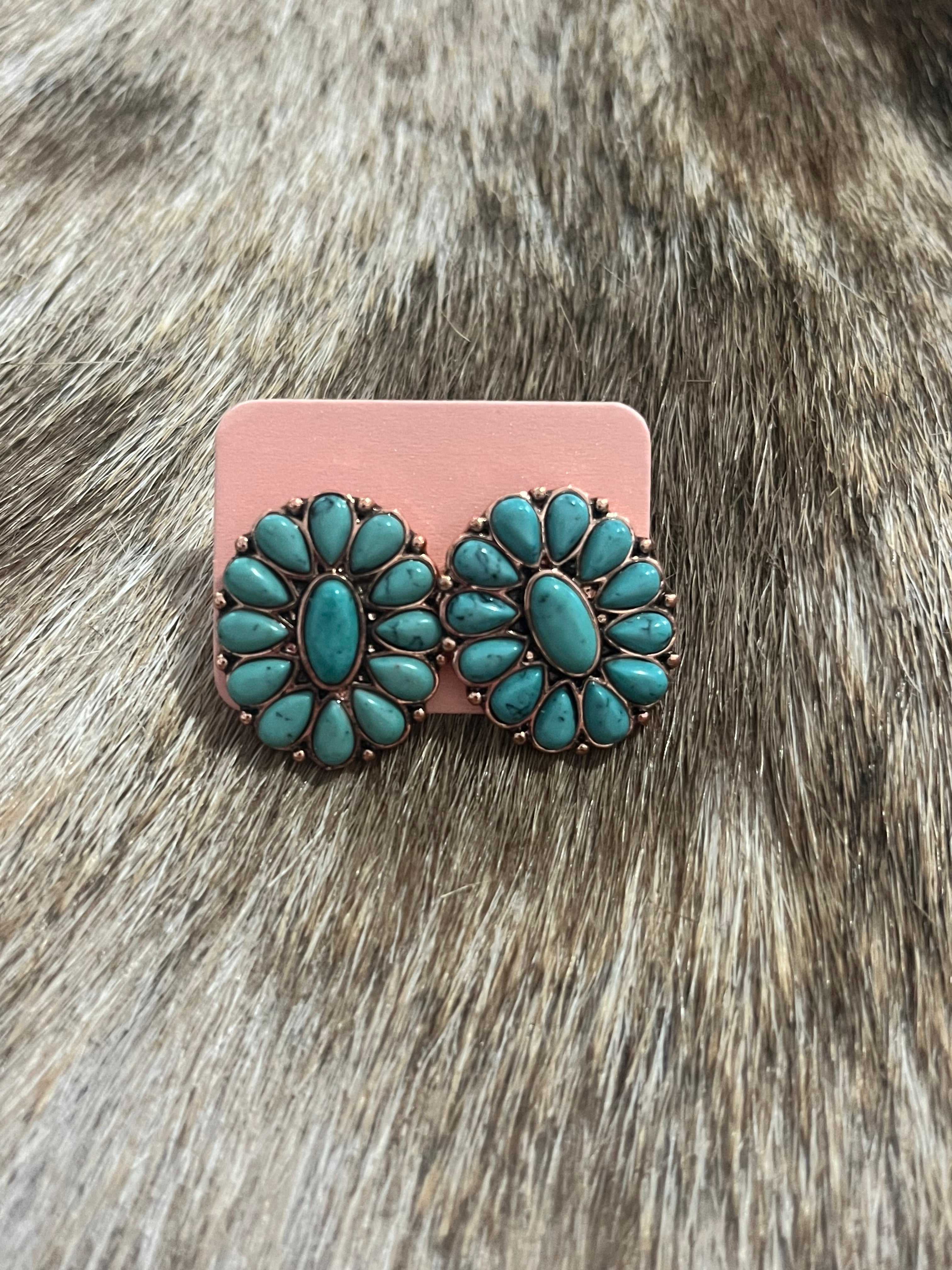 Copper Cowgirl Studs
