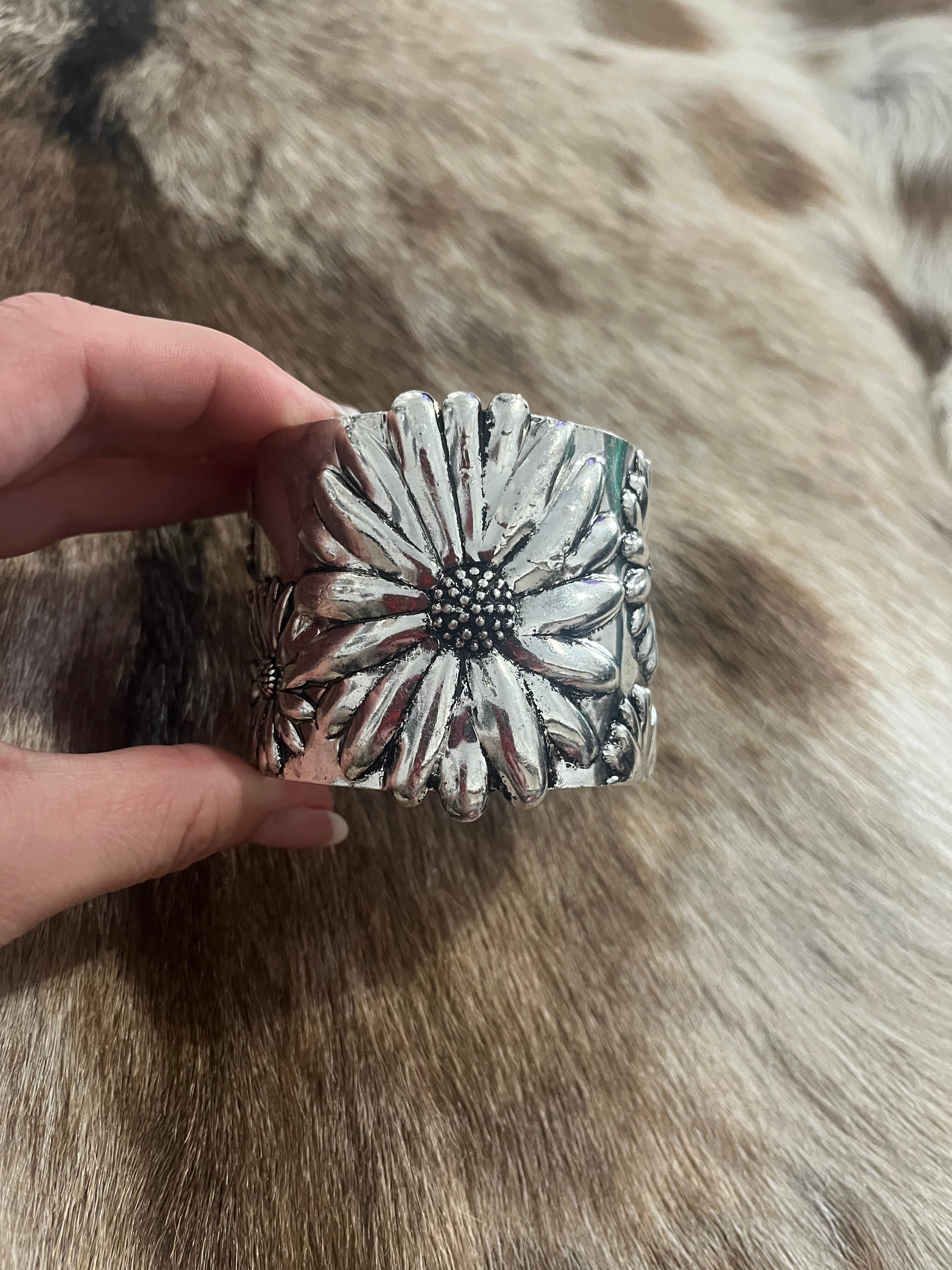 Open Back Flower Cuff