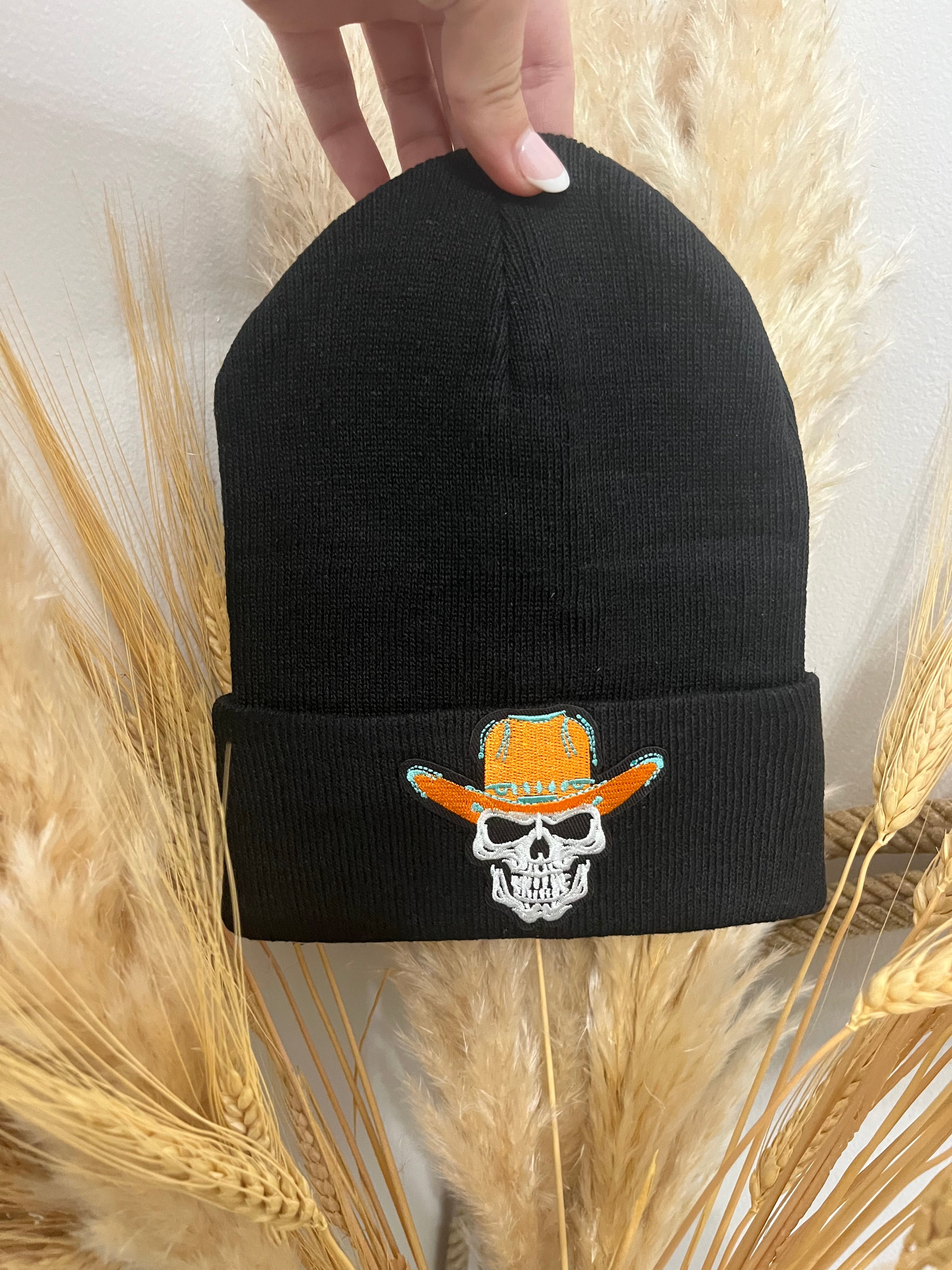 “Skull Cowboy” Beanie