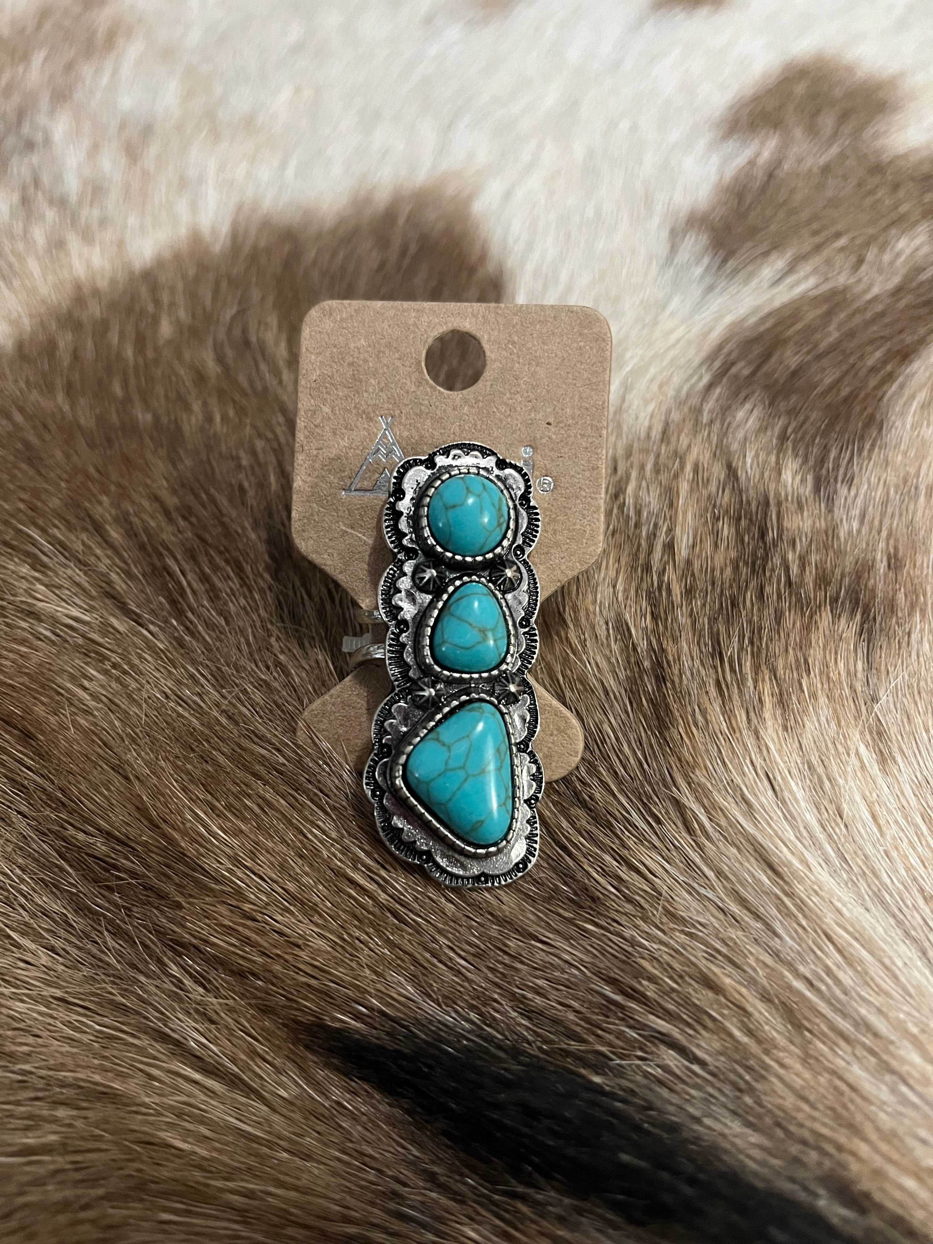 Three Stone Cuff Ring