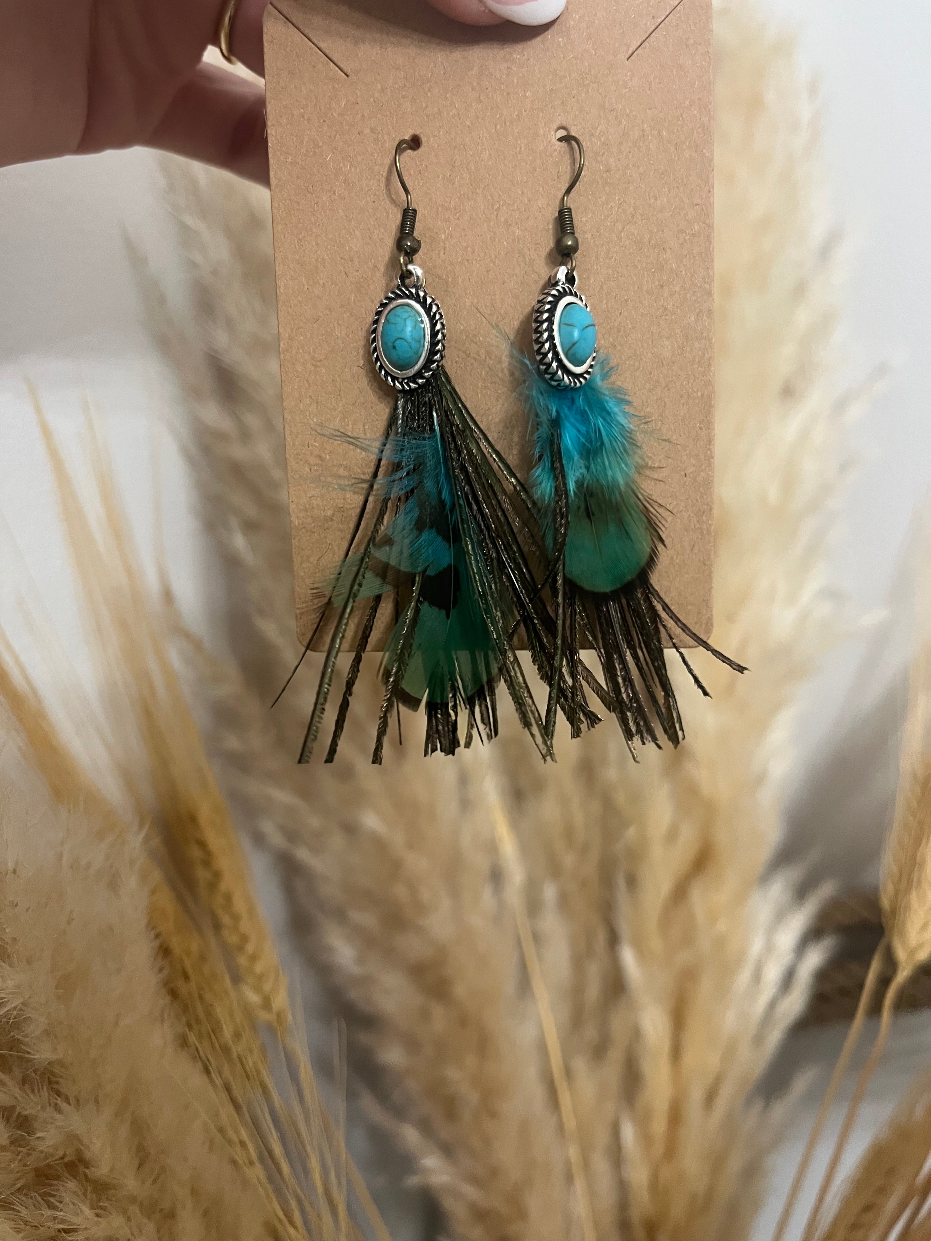 “Fly” Turquoise Peacock