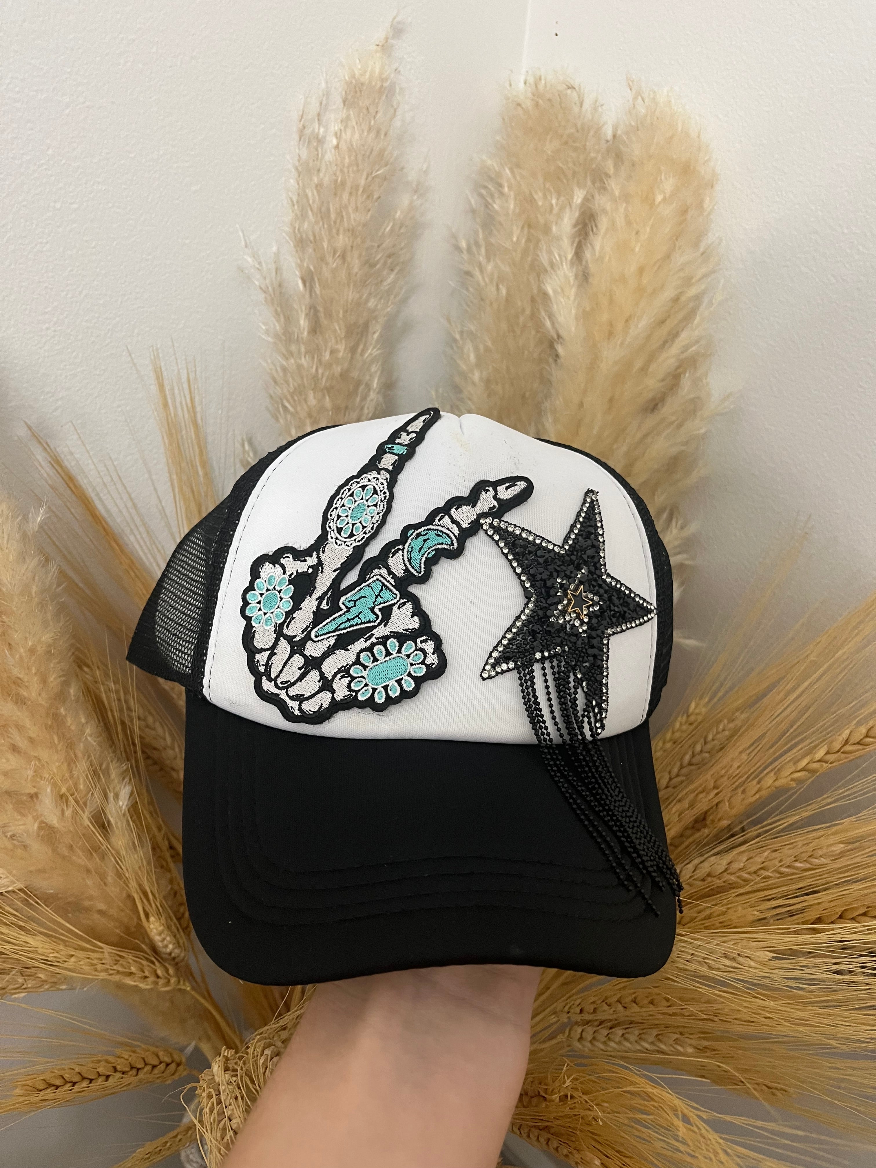 Turquoise barbie Trucker