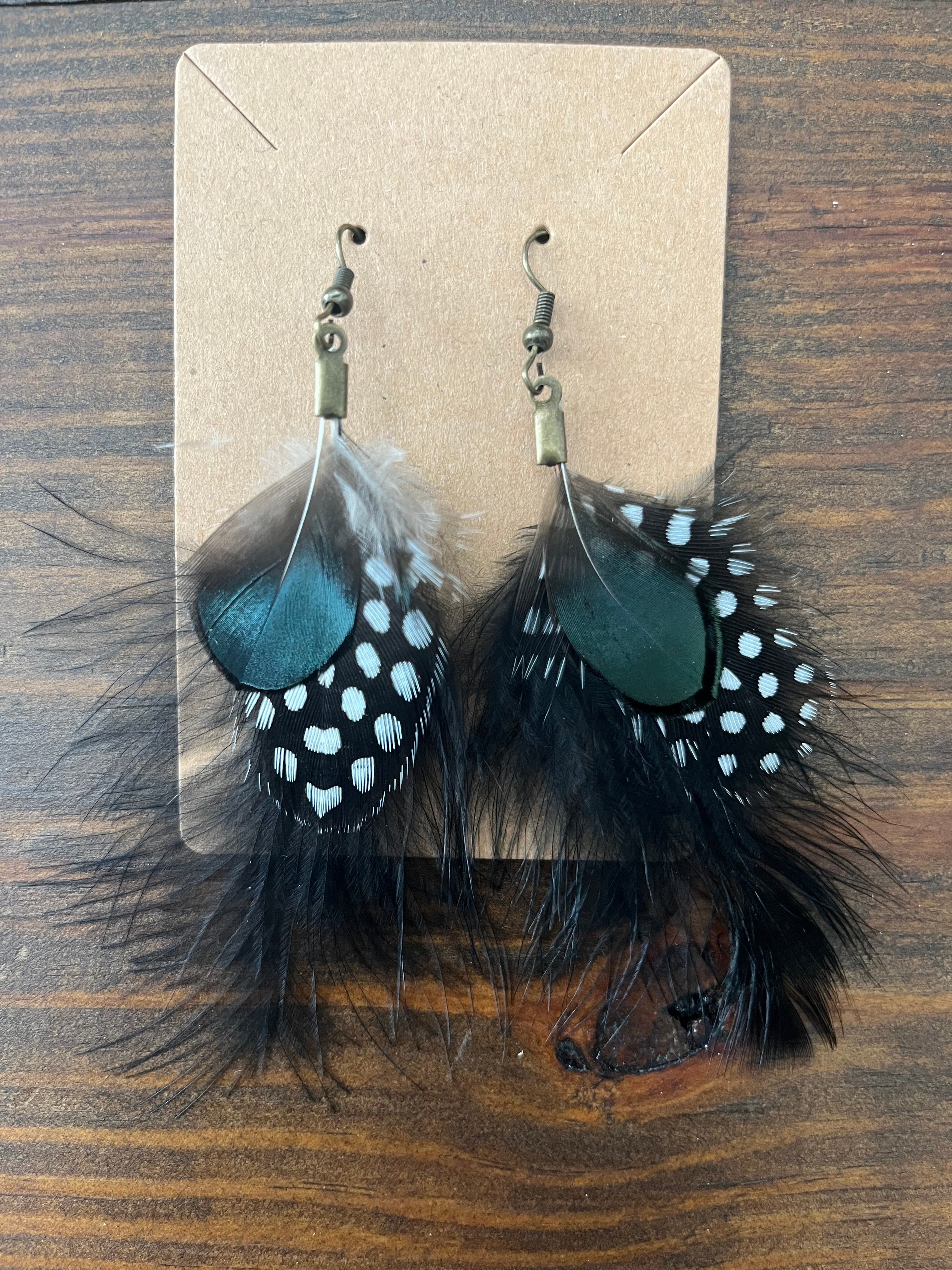 “Roxanne” Feathered Earring