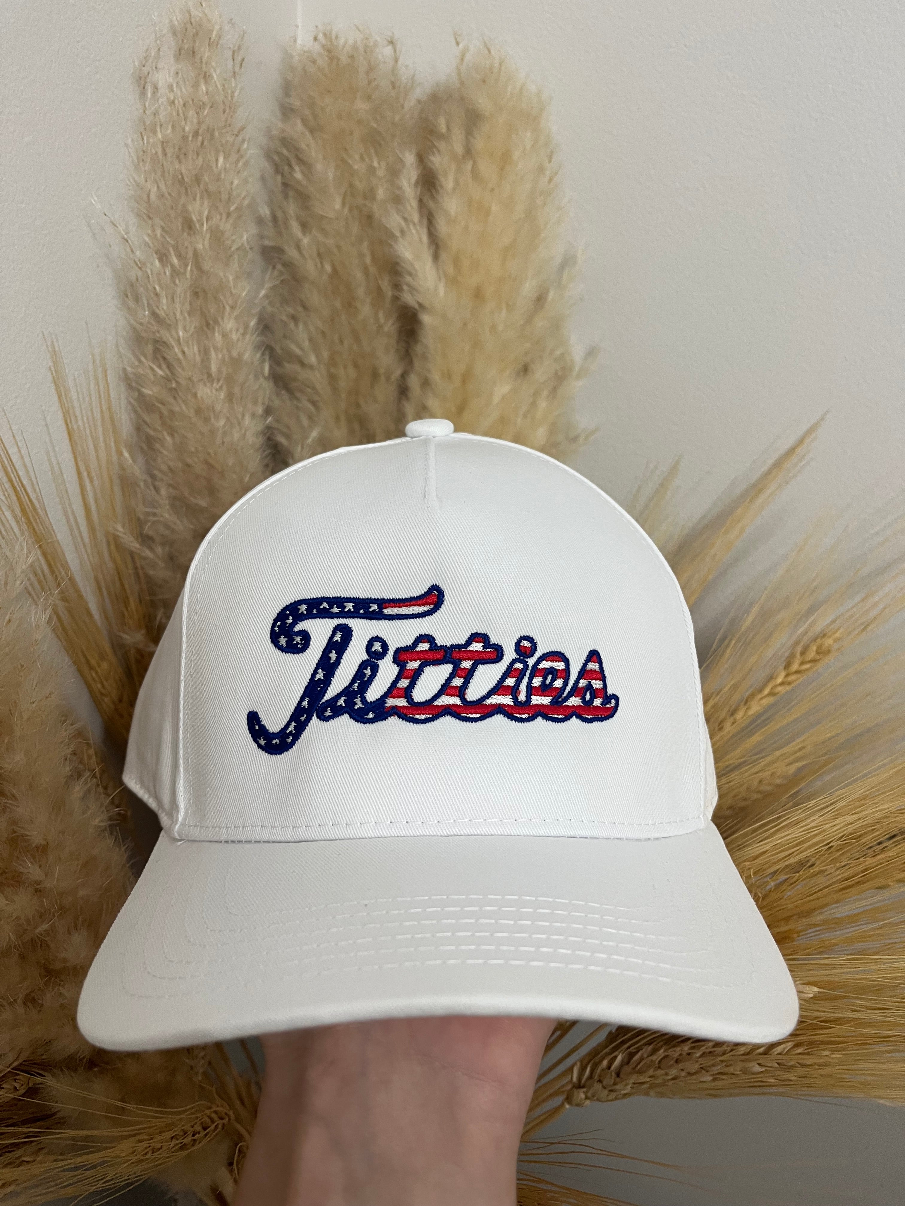 “Titties” American Flag Snapback